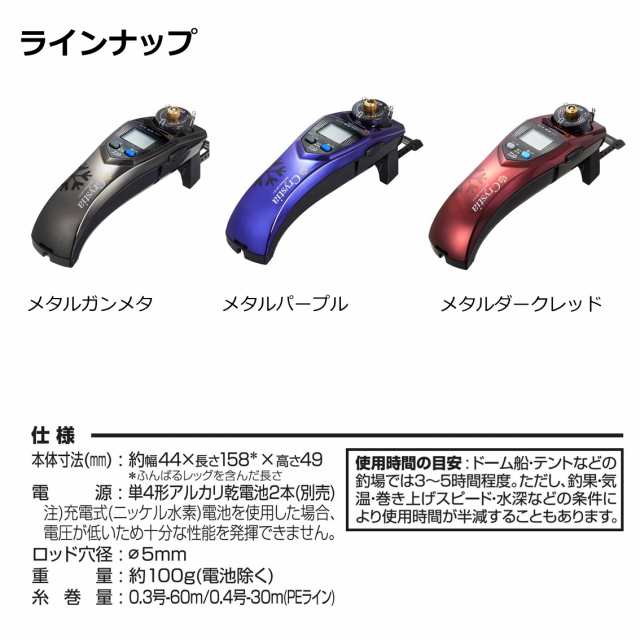 ダイワ クリスティア ワカサギCRT R+ メタルダークレッド (ワカサギ電動リール)【送料無料】