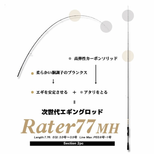 ブラックライオン BLACK LION ラーテル Rater 77MH (エギングロッド 竿 釣り)【送料無料】