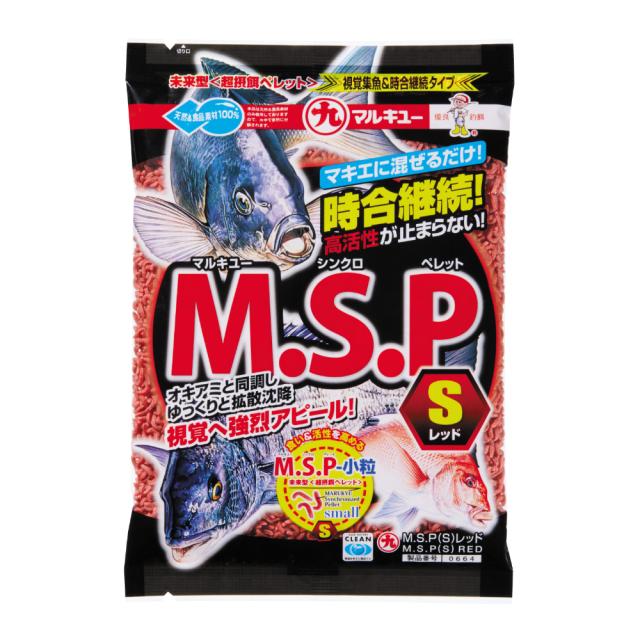 まるきゅう マルキュー M.S.P(S) レッド 664 (クロダイ チヌ 釣りエサ 集魚剤)の