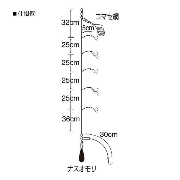 ささめ針 ボウズのがれ サビキ上カゴ式 Xa004 サビキ仕掛け の通販はau Pay マーケット フィッシング遊web店