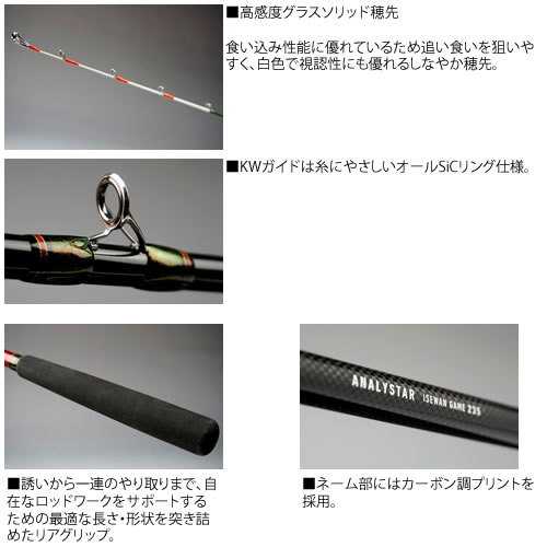 ダイワ アナリスター伊勢湾ゲーム 235 船竿 送料無料 の通販はau Pay マーケット フィッシング遊web店