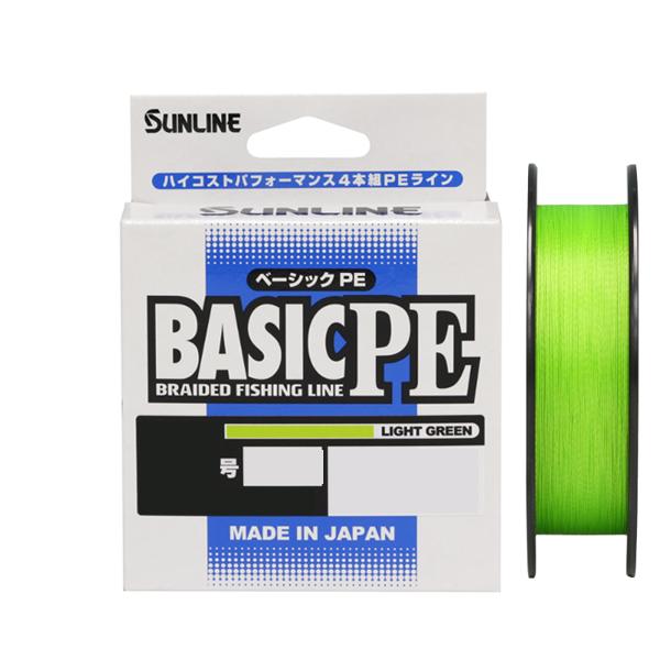 サンライン ベーシックPE ライトグリーン 150m ＃0.3号／5LB〜＃0.4号／6LB (PEライン 釣り糸)