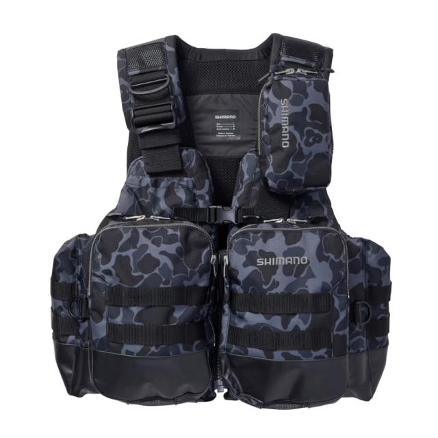 シマノ アクトゲームベスト ブラックダックカモ 2024年カラー VF-274W
