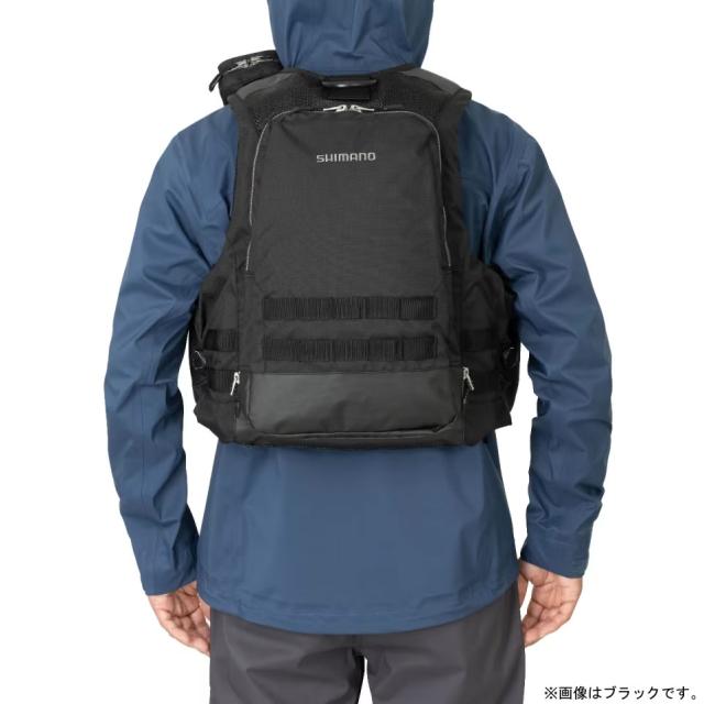 シマノ アクトゲームベスト ブラックダックカモ 2024年カラー VF