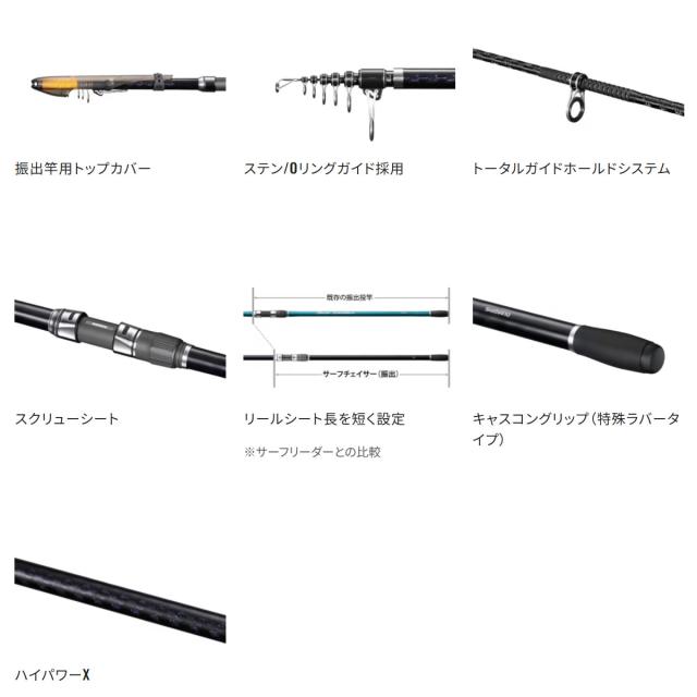 投げ竿 シマノ サーフチェイサー (振出) 405EX-T shimano サーフ