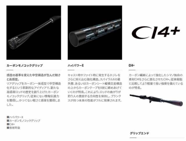 シマノ 21 ゾディアス パック C58ML-4 (ブラックバスロッド)【送料無料