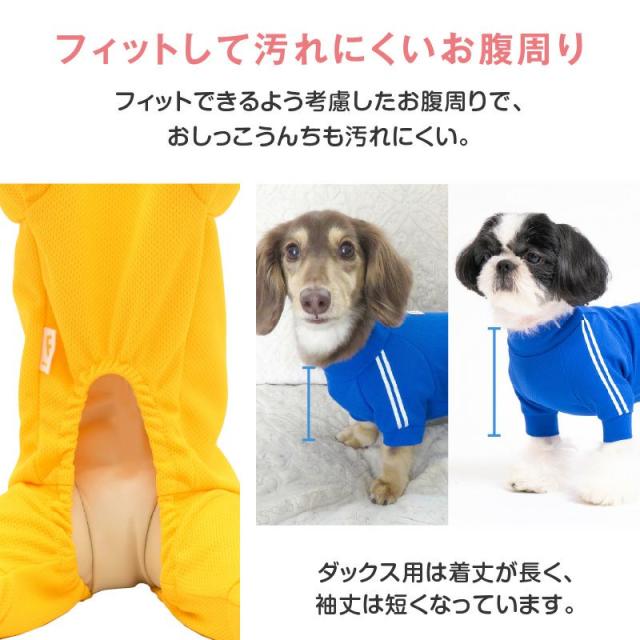 犬 服 春 ドッグプレイ(R) 体操服 ジャージ つなぎ ダックス 小型犬用