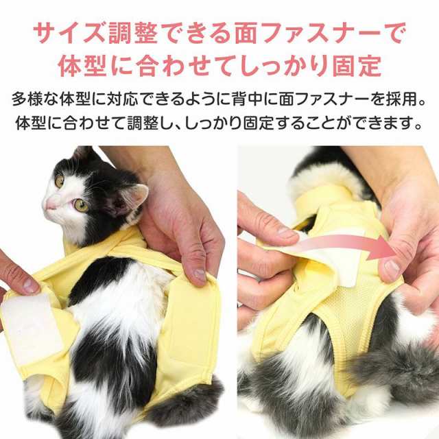 フルオープン胃ろうチューブ対応術後服エリザベスウエア(R)(猫用/男女兼用/抗菌・消臭素材)【ネコポス値2】の通販はau PAY マーケット 犬猫の服  full of vigor au PAY マーケット－通販サイト