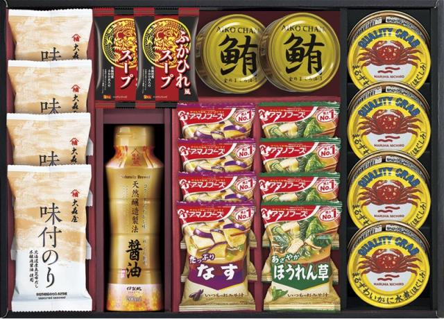 アマノフーズ＆大森屋味付のりギフト NYO-JBR 【送料無料】(沖縄・離島は別途)