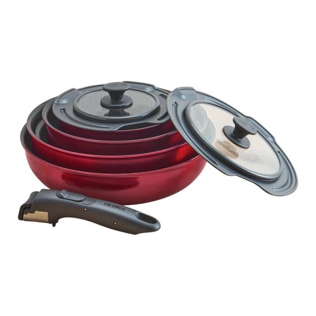 サーモス 取っ手のとれる フライパン 8点セット KSD-8A THERMOS 取っ手