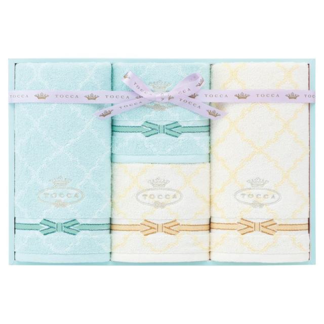 トッカ ラフェスタ フェイス2P･ゲストタオル2P ブルー ×1 【全国送料込】(沖縄・離島は別途)