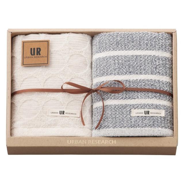 アーバンリサーチ フェイスタオル2P ブルー ×2 【全国送料込】(沖縄・離島は別途)