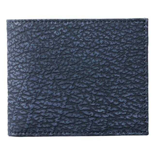 シルヴァノ･ビアジーニ 二つ折財布（シャークレザー） ×1 【全国送料込】(沖縄・離島は別途)