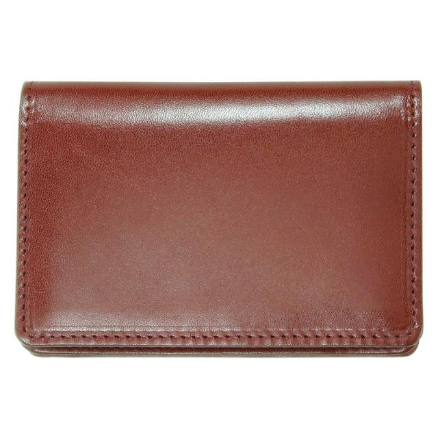 栃木レザー名刺入 ワイン 630005-32 ×1 【全国送料込】(沖縄・離島は別途)