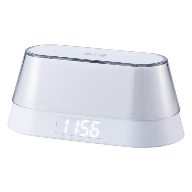ワイヤレススピーカー･ワイヤレス充電クロック（ナイトライト付） 6194 ×1 【全国送料込】(沖縄・離島は別途) 4,312円