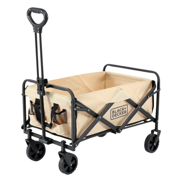 BLACK+DECKER 折り畳み式キャリーワゴン ×1 【全国送料込】(沖縄・離島は別途)