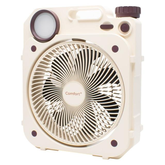 Comfort+ 充電式薄型送風扇 Air Force Fan クリームベージュ ×1 【全国送料込】(沖縄・離島は別途)