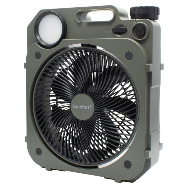 Comfort+ 充電式薄型送風扇 Air Force Fan モスグリーン ×1 【全国送料込】(沖縄・離島は別途)
