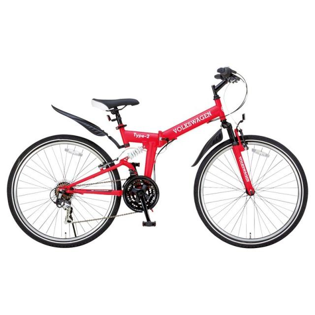 フォルクスワーゲン MTB-2618 26折畳自転車 ×1 【全国送料込】(沖縄・離島は別途)
