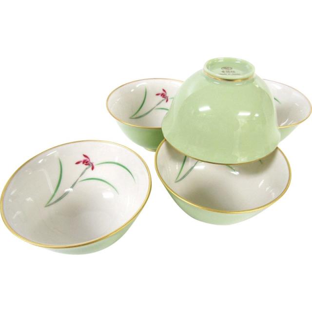 香蘭社 湯?5客揃 らん F40583-CQQL 御祝.お返し,引出物,記念品などのご用途にも好適