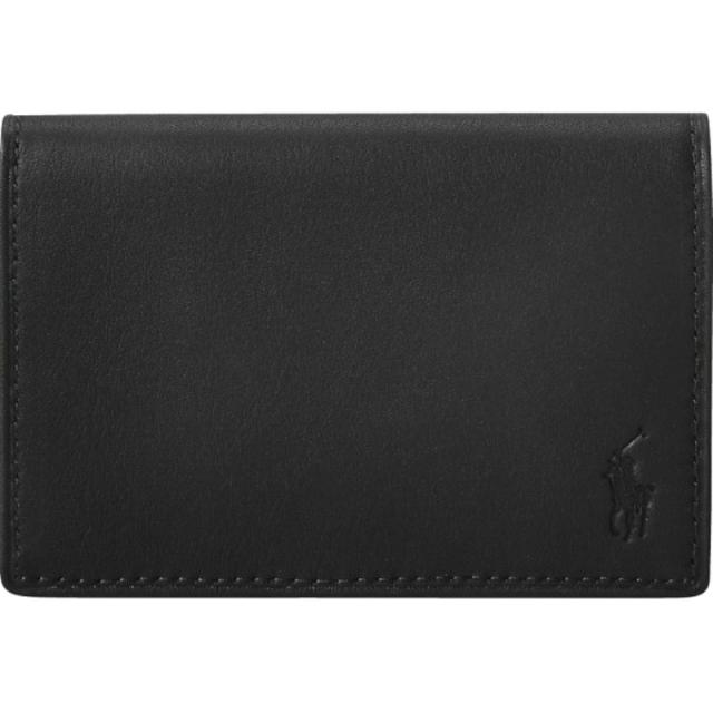 ポロ　ラルフ　ローレン　カーフスキンカードケース ブラック MAPOSLG02320056001【送料無料】(一部地域別途)