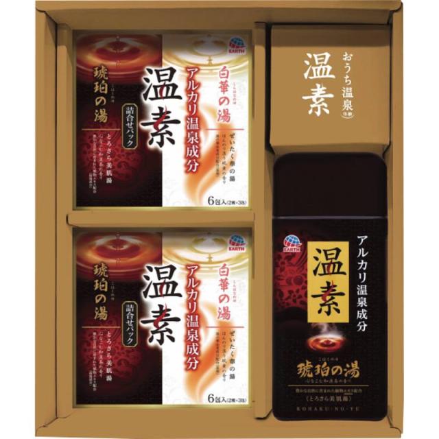アース製薬 アース製薬 温素 琥珀の湯6本+白華の湯