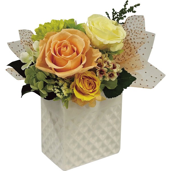 ブリリアント（プリザーブドフラワー） オレンジ bc-13572-OR ×1 【全国送料込】(沖縄・離島は別途)