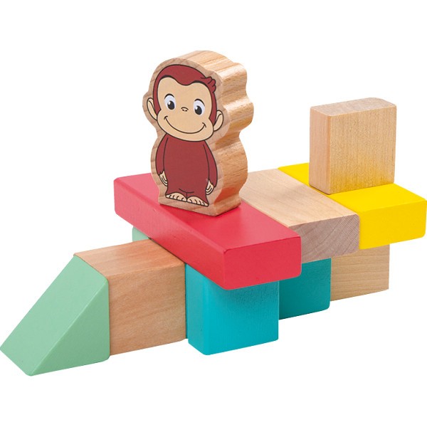 おさるのジョージ　つみきセット（５０ピース） ×1 【全国送料込】(沖縄・離島は別途)