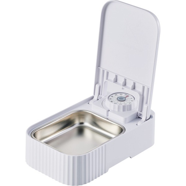 エレコム　ダイヤルタイマー式自動給餌器　ウェットフード対応 PET-AF06WH ×1 【全国送料込】(沖縄・離島は別途)