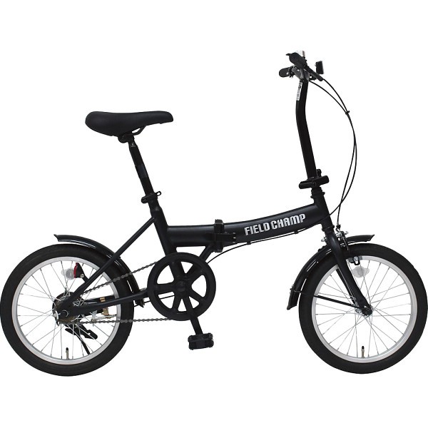 フィールドチャンプ　１６型折畳み自転車（鍵・ライト付） MG-FCP16BKRL ×1 【全国送料込】(沖縄・離島は別途)
