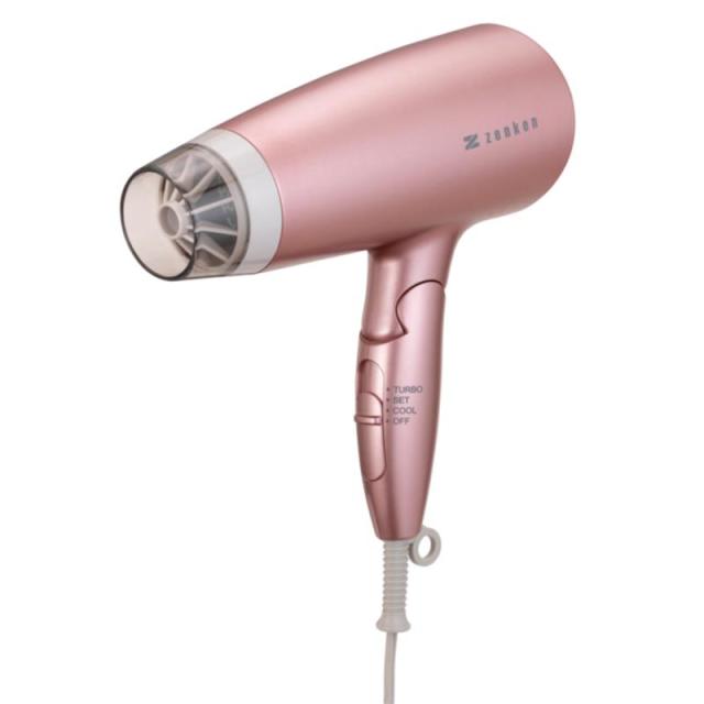 ゼンケン  電磁波低減ヘアドライヤー B/ピンク ZD-750P