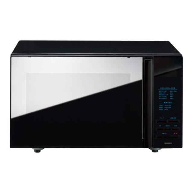 ツインバード ミラーガラスフラット電子レンジ DR-4259B