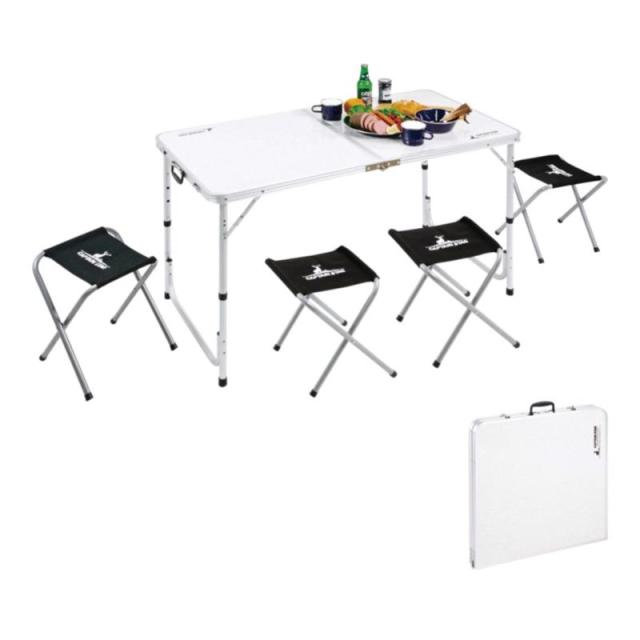 キャプテンスタッグ ラフォーレ テーブル・チェアセット （4人用） UC-0004