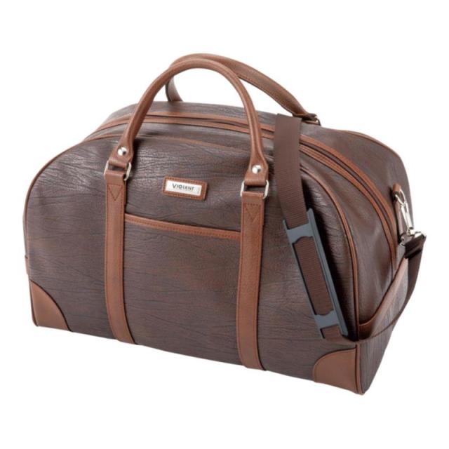 日本製 ヴィオレント トラベル ボストンバッグ B/ﾌﾞﾗｳﾝ 2091H