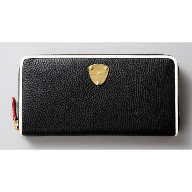 ゴールドファイル LINES ラウンドファスナー長財布f B/ﾌﾞﾗｯｸ×ﾎﾜｲﾄ GP57113