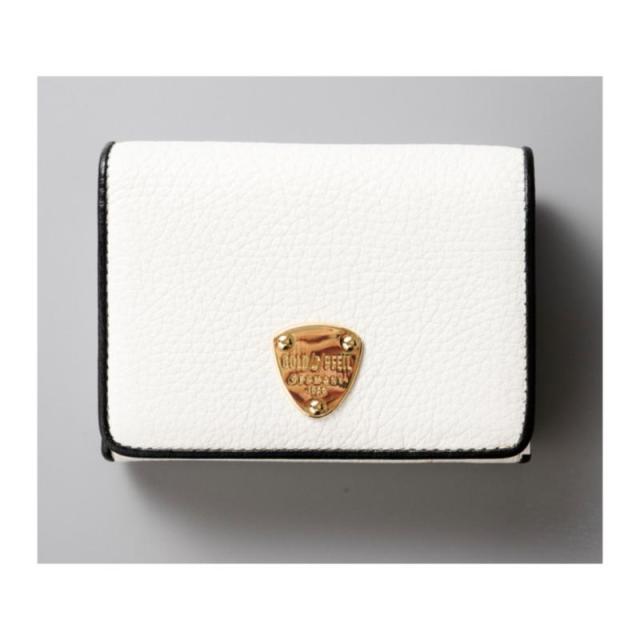 ゴールドファイル LINES 二つ折財布（小銭入有）f A/ﾎﾜｲﾄ×ﾌﾞﾗｯｸ GP57213