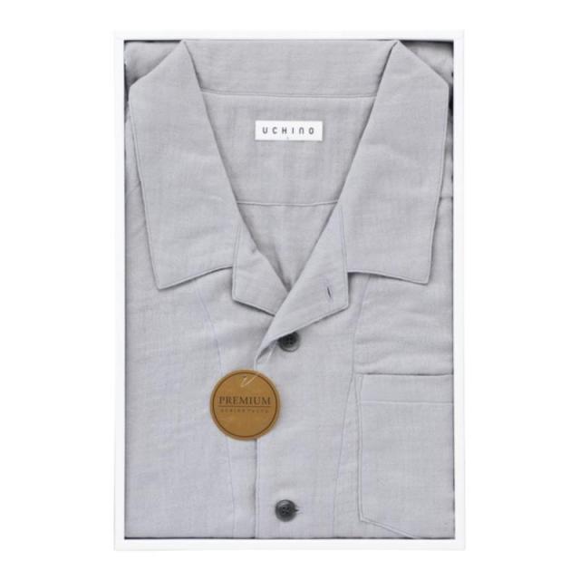 〈UCHINO〉マシュマロガーゼ メンズパジャマ D/ｸﾞﾚｰMｻｲｽﾞ RC20821GY-M