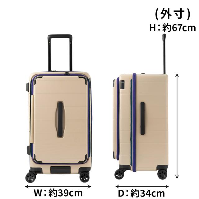エーストーキョー テオフィールド スーツケース メンズ レディース 05162 ace.TOKYO Teofield 4輪 TSロック 64L 4〜5泊 Mサイズ アウトドア 旅行 防災 トラベル フェーズフリー 正規品_8