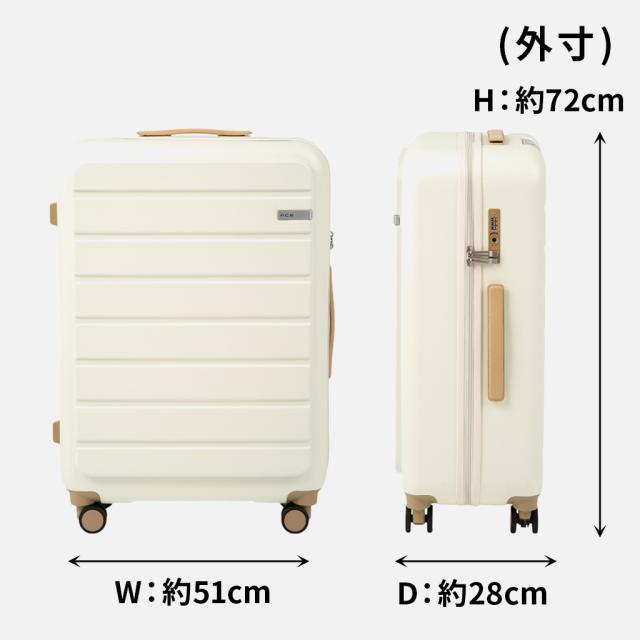 エース フレットボード スーツケース メンズ レディース 05433 ace. ACE Fretboard 4輪 TSロック 68L 5〜7泊 Mサイズ 旅行 出張 トラベル 正規品_6