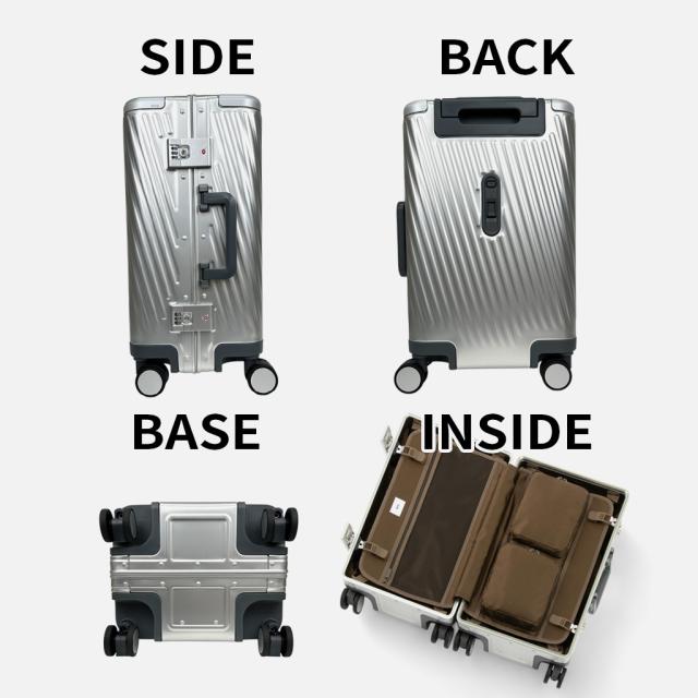 エーストーキョー アルゴナム3-F スーツケース メンズ レディース 05501 ace.TOKYO Algonam3-F アルミニウムシェル 4輪 TSロック 33L 2~3泊 Sサイズ 旅行 出張 機内持ち込み トラベル 正規品 エーストーキョー アルゴナム3-F スーツケース メンズ レディース