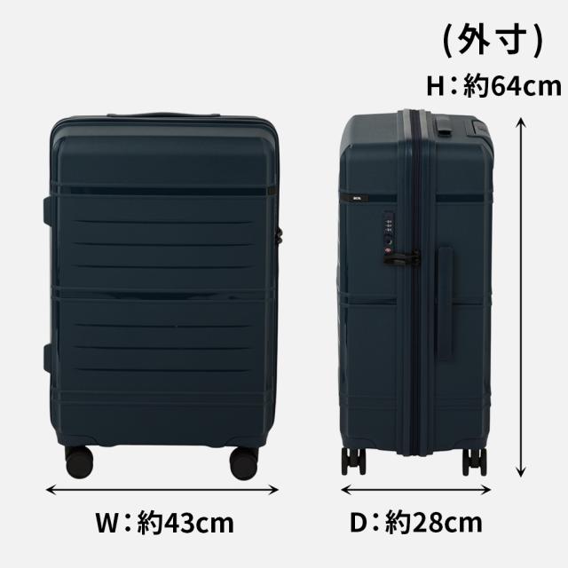 エーストーキョー タクティシティ スーツケース メンズ レディース ユニセックス 05692 ace.TOKYO Tacticity キャリーケース 3~5泊 58L Mサイズ 旅行 出張 正規品_8
