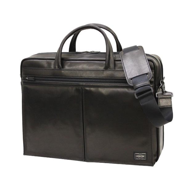 ポーター アメイズ 2WAYブリーフケース 022-03784 10 ブラック PORTER 吉田カバン 2WAY ブリーフケース ビジネスバッグ AMAZE レザー 通勤 日本製 A4サイズ 2層