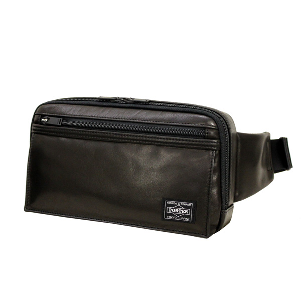 ポーター アメイズ ウエストバッグ 022-03796 10 ブラック PORTER 吉田カバン ウエストバッグ ボディバッグ AMAZE レザー ギフト プレゼント 日本製 斜めがけの通販は