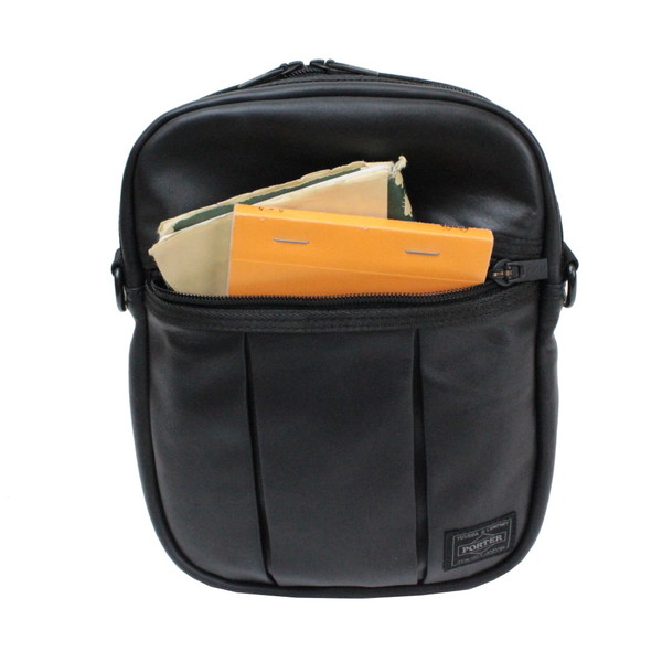 ポーター アルーフ ショルダーバッグ(L) 023-01080 10 ブラック PORTER 吉田カバン ショルダーバッグ ショルダーポーチ ALOOF レザー ギフト プレゼント 日本製 小さめ ポーター アルーフ ショルダーバッグ(L) 023-01080 10 ブラック PORTER