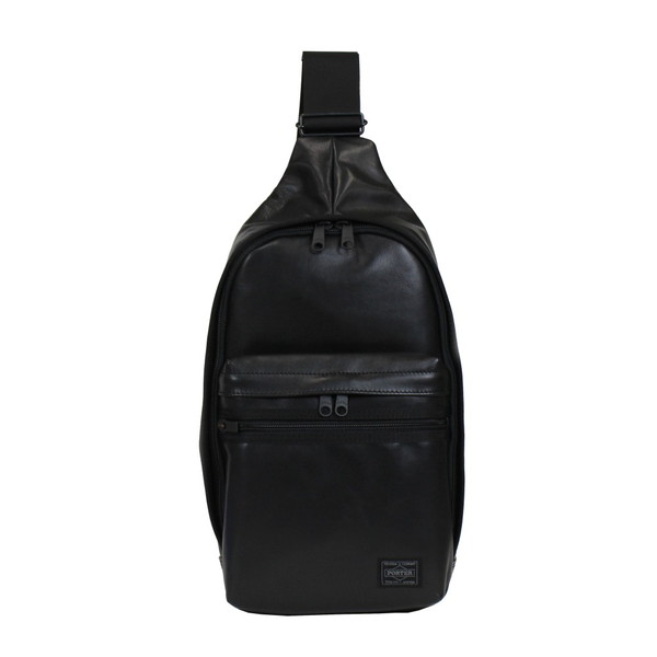 ポーター アルーフ スリングショルダーバッグ 023-03799 10 ブラック PORTER 吉田カバン ボディバッグ ワンショルダーバッグ ALOOF レザー ギフト プレゼント 日本製 斜めがけ