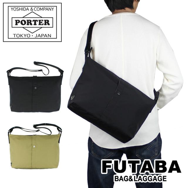 ポーター ツー ショルダーバッグ(M) 660-05798 10 ブラック PORTER 吉田カバン ショルダーバッグ 2 ギフト プレゼント 日本製 A4サイズ 横型 斜めがけ シンプル ブランドの通販は
