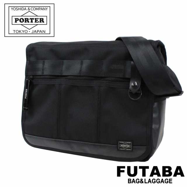 ポーター ヒート ショルダーバッグ 703-06973 10 ブラック PORTER 吉田カバン ビジネスバッグ HEAT バリスティック 通勤 日本製 A4サイズ フラップ 斜めがけ ブランドの通販は