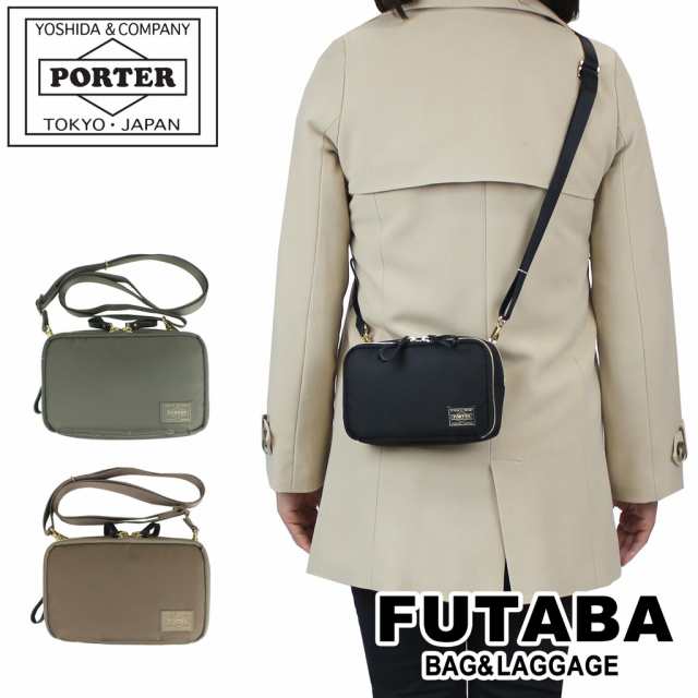 ポーター シア ウォレットショルダーバッグ 871-15185 10 ブラック PORTER 吉田カバン ショルダーポーチ ウォレット SHEA ギフト プレゼント 日本製 財布 ブランド 2層