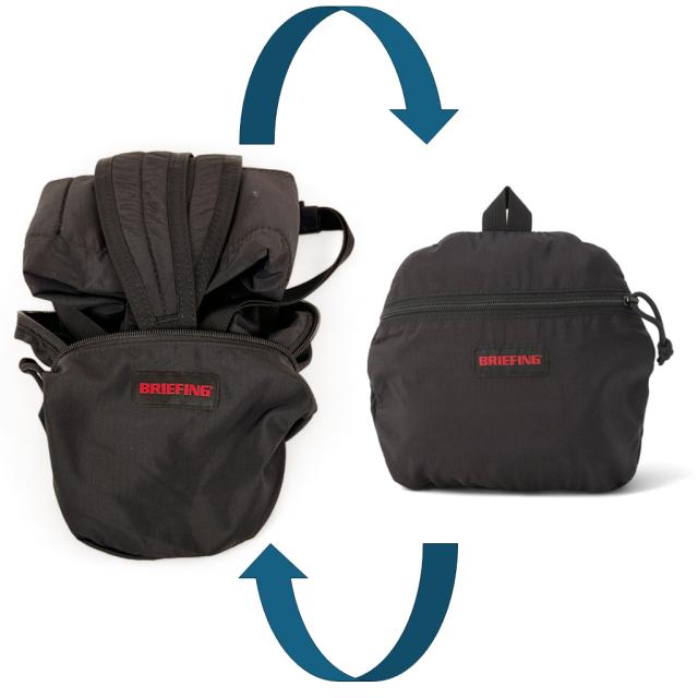ブリーフィング ソリッドライト リュックサック バックパック デイバック BRA241P11 BRIEFING SOLID LIGHT PACKABLE DAYPACK メンズ 軽量 トラベル 旅行 ブランド ギフト プレゼント_5
