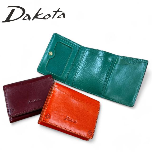 Dakota ダコタ Bambina バンビーナ WALLET 財布 ミニ財布 三つ折り財布 レディース 女性 大人 おしゃれ かわいい 小さい イタリア製牛革 レザー ブランド 0030831